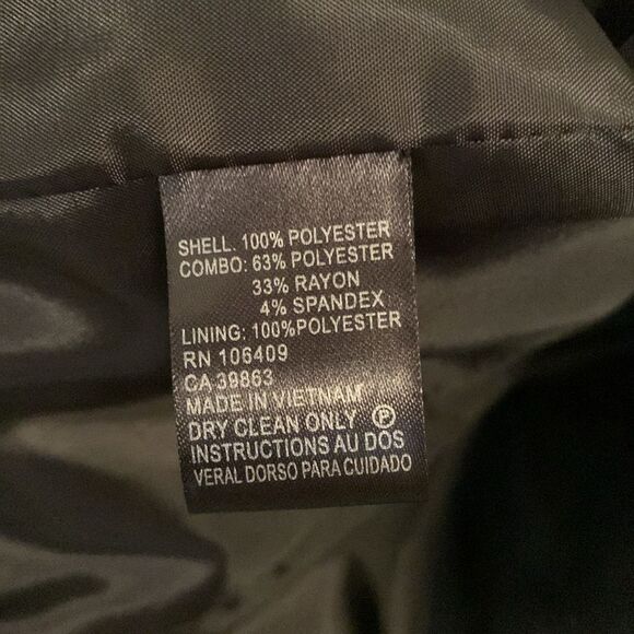 Tahari Purple White/Black Tweed Blazer with Modern Zipper Size 10 P - Picture 11 of 12